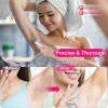 Glide Epilator For Women Cordless Women Shaver Facial Body Hair Remover Razor for Women Electric Tweezers Bikini Epilator Trimmer with LED Light