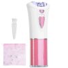 Glide Epilator For Women Cordless Women Shaver Facial Body Hair Remover Razor for Women Electric Tweezers Bikini Epilator Trimmer with LED Light