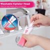 Glide Epilator For Women Cordless Women Shaver Facial Body Hair Remover Razor for Women Electric Tweezers Bikini Epilator Trimmer with LED Light